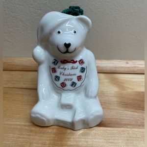 Christmas ornament, baby’s first Christmas.